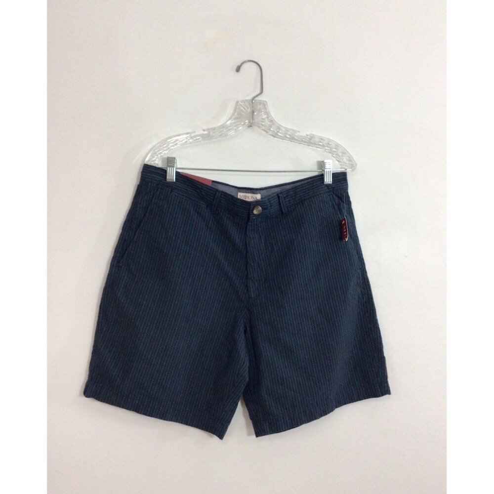 Merona Shorts Preppy Stripe Mens 34 New